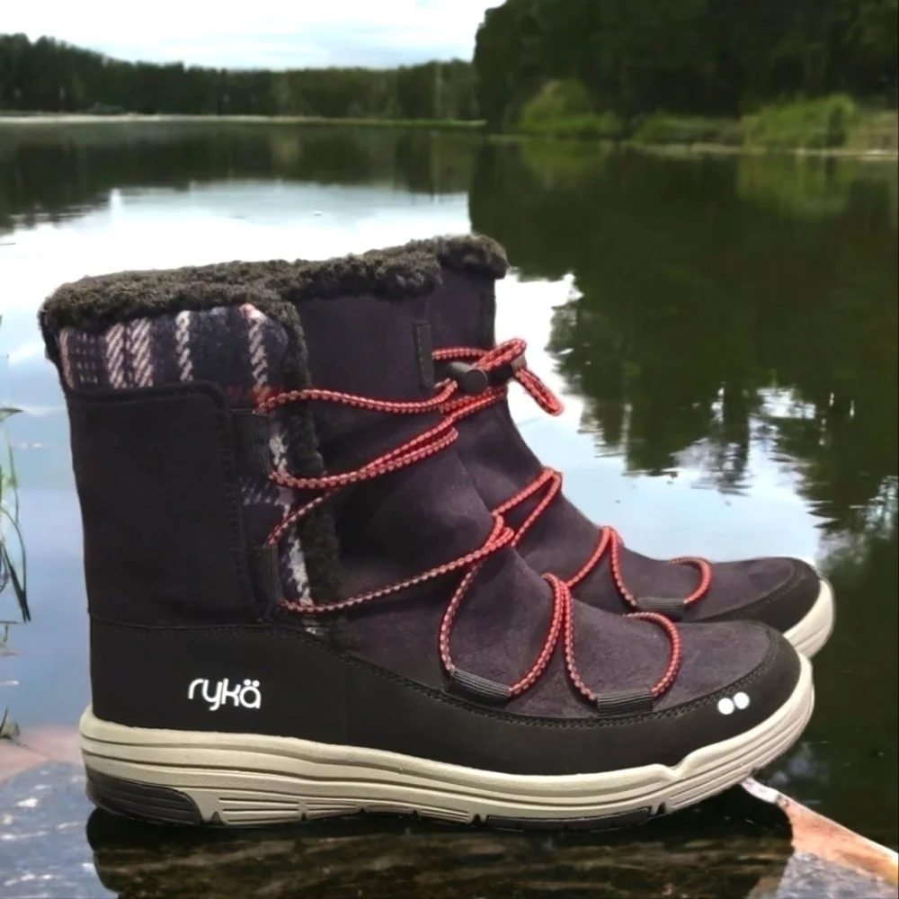 RYKA Water Resistant Boots with Faux Fur Trim